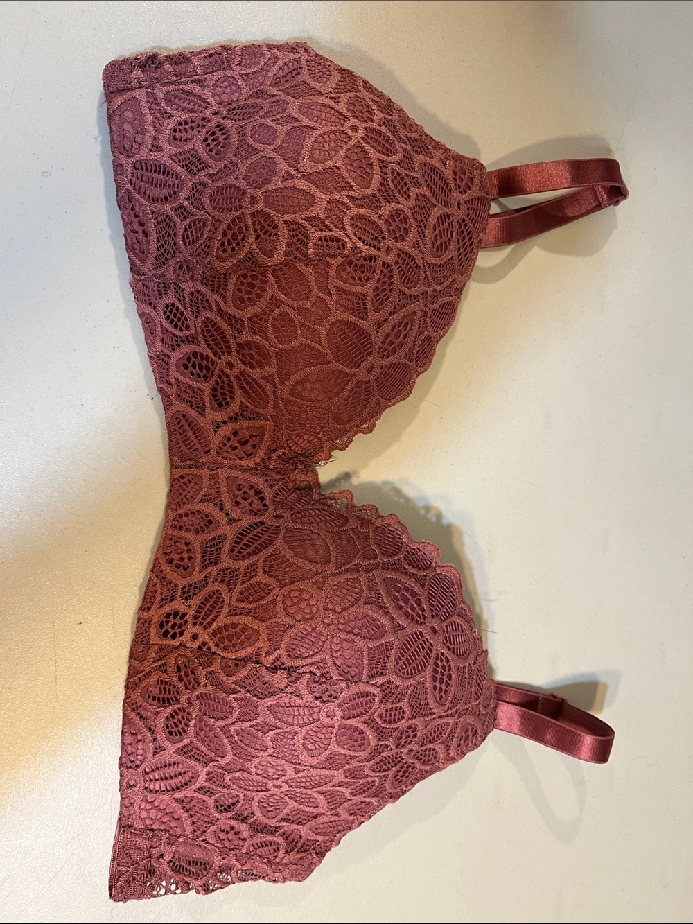 Lace T-Shirt Bra in Dusty Rose - Women Intimates